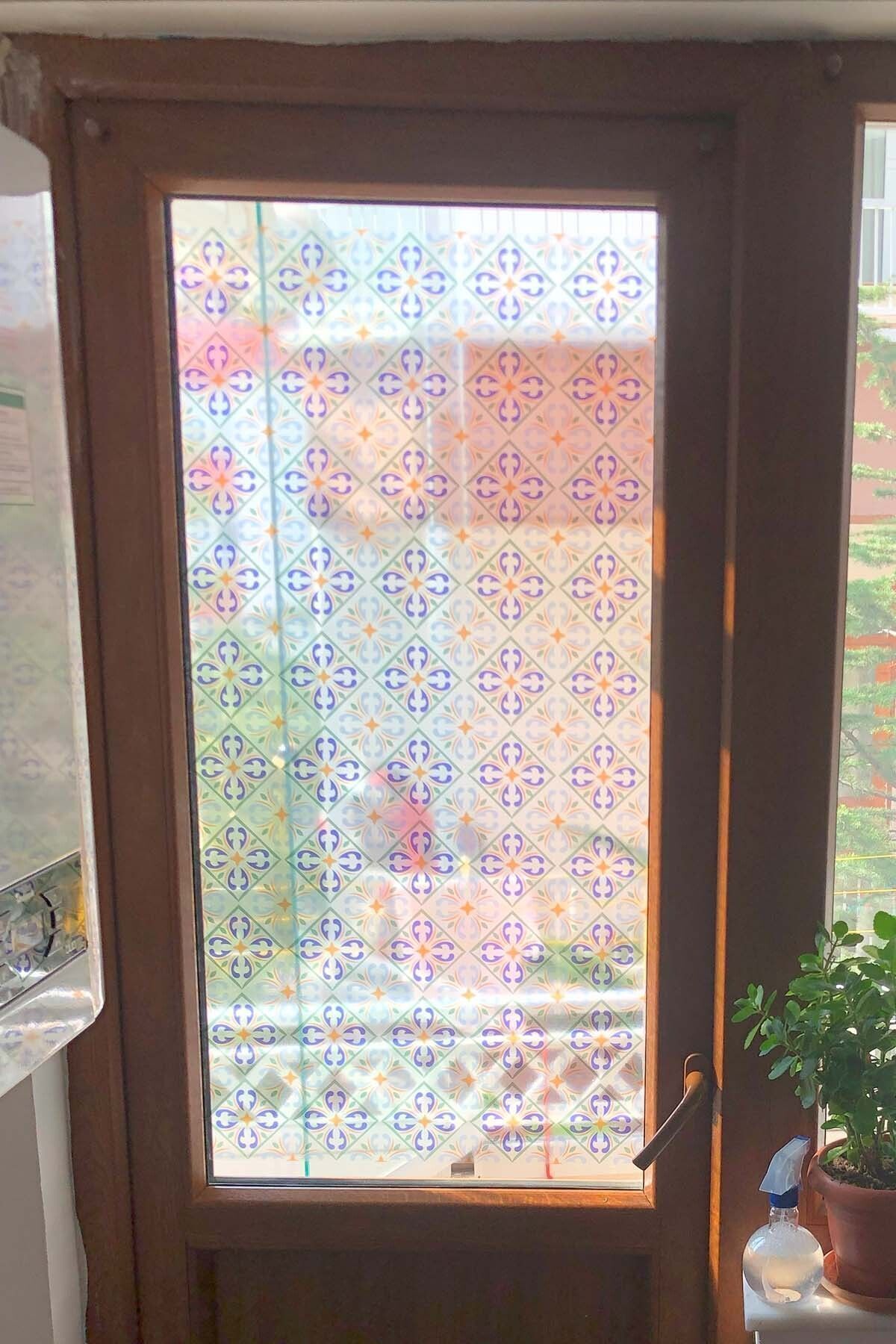 Şeffaf Folyo - Pencere Cam Deseni -