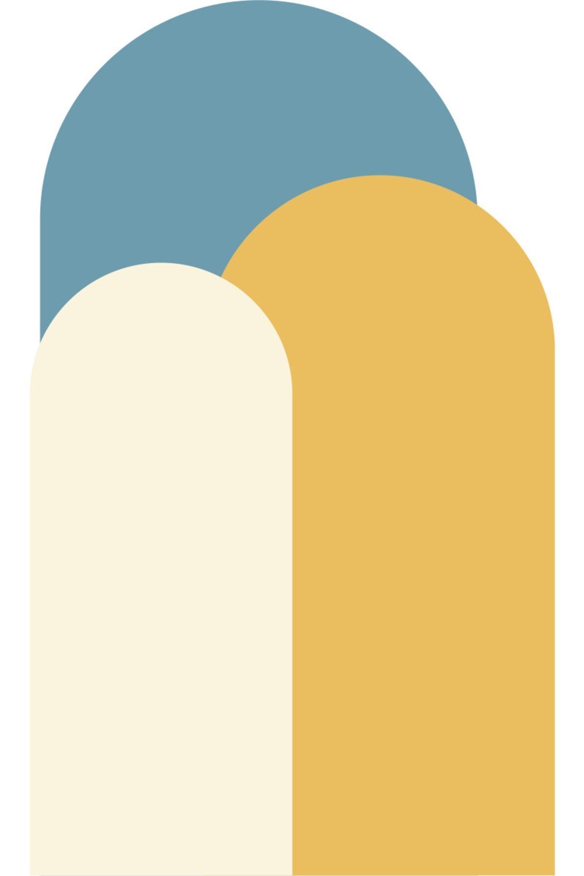 Bohem Oval Boho 3'lü Duvar Sticker - Şık ve Modern Dekorasyon İçin-Gothic