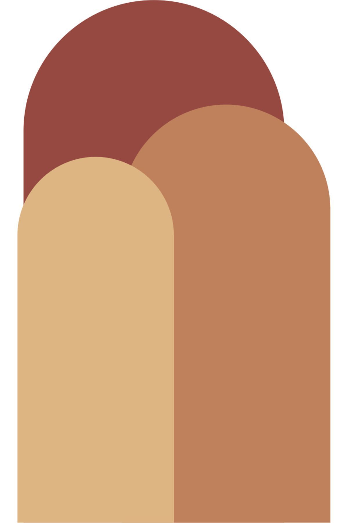 Bohem Oval Boho 3'lü Duvar Sticker - Şık ve Modern Dekorasyon İçin-Tosca