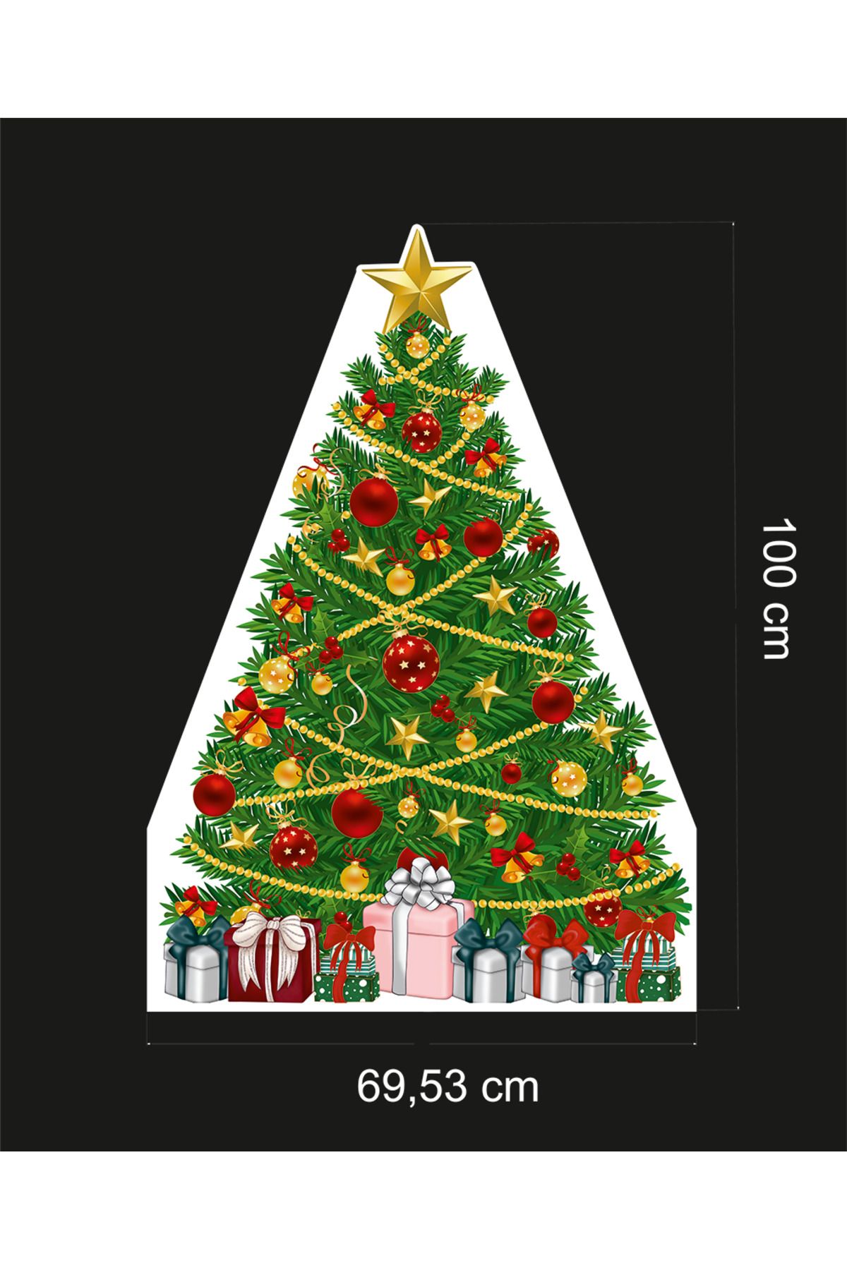 Yılbaşı Ağacı Ayaklı Maket 100 cm