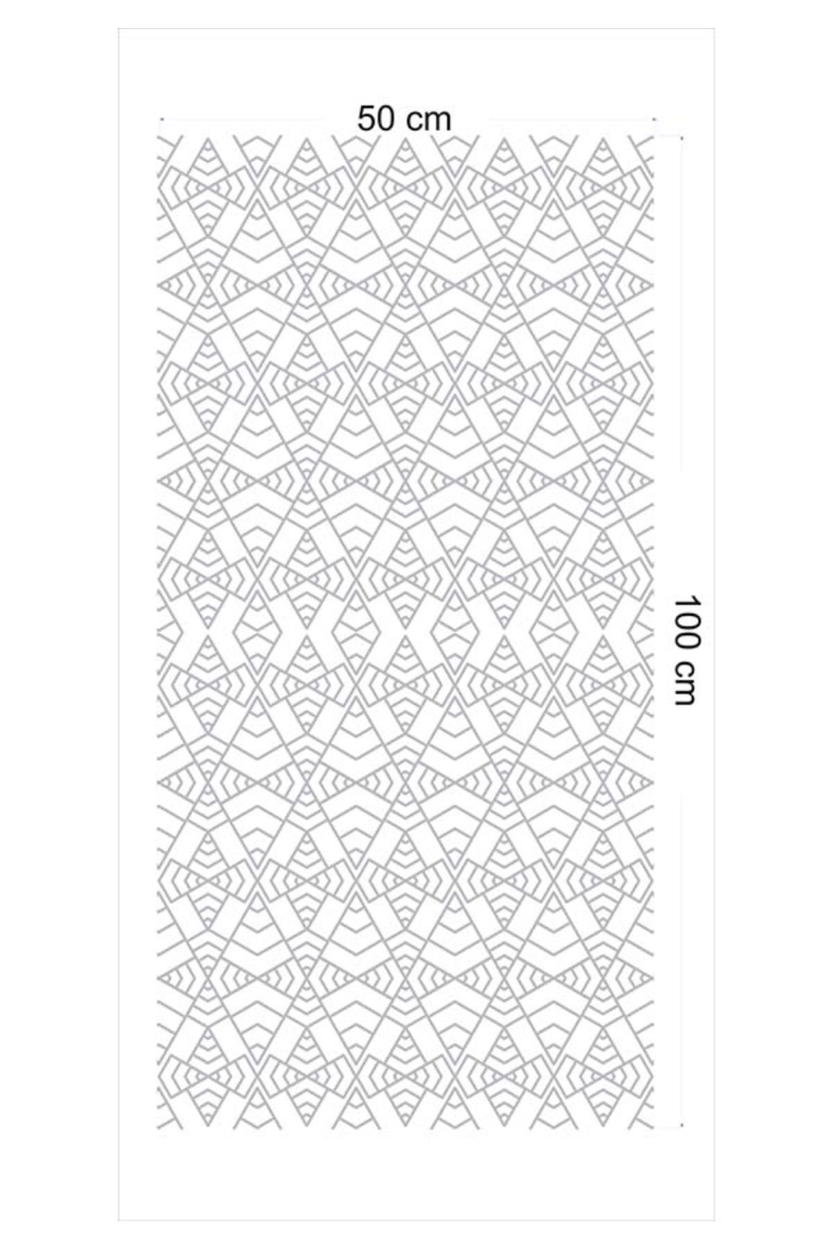 Mutfak Tezgah Arası Fayans Mat Folyo Kaplama Sticker 50x100 Cm M005