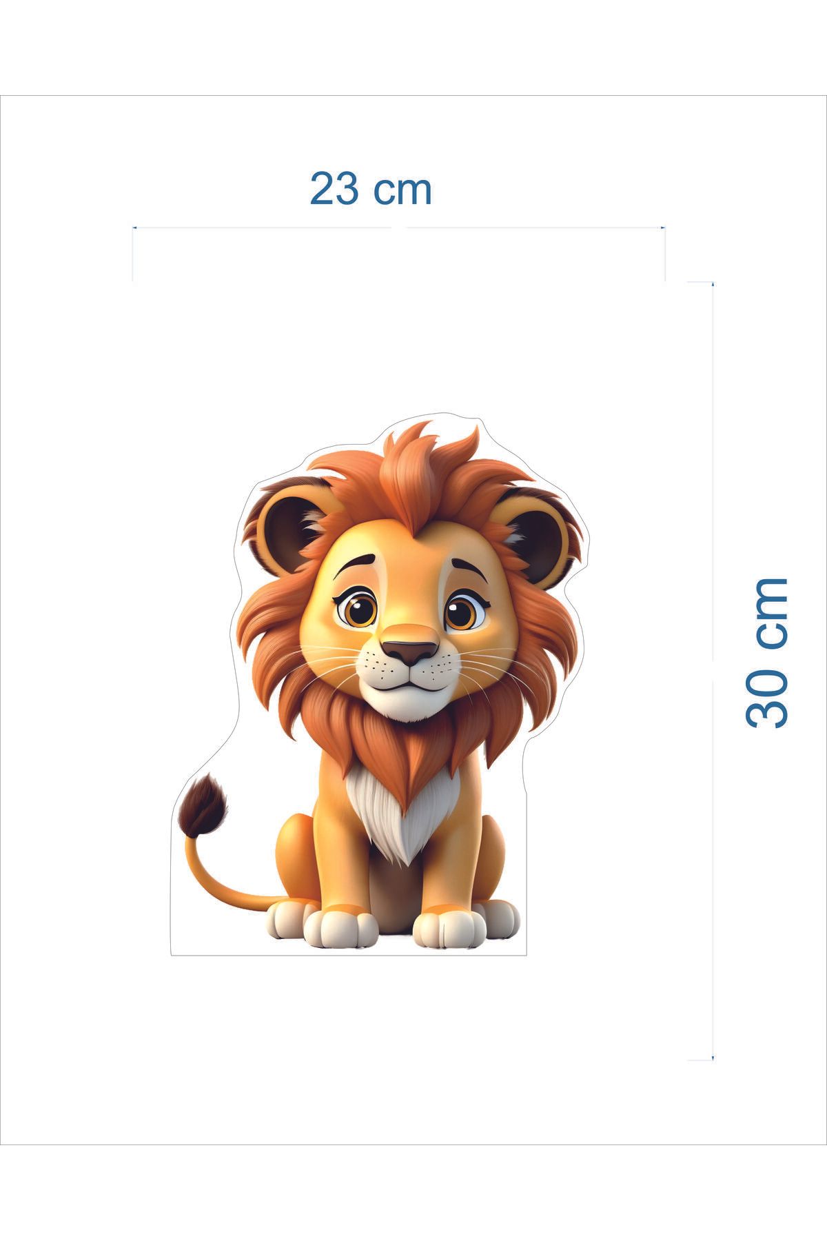 Sevimli Aslan Ayaklı Maket