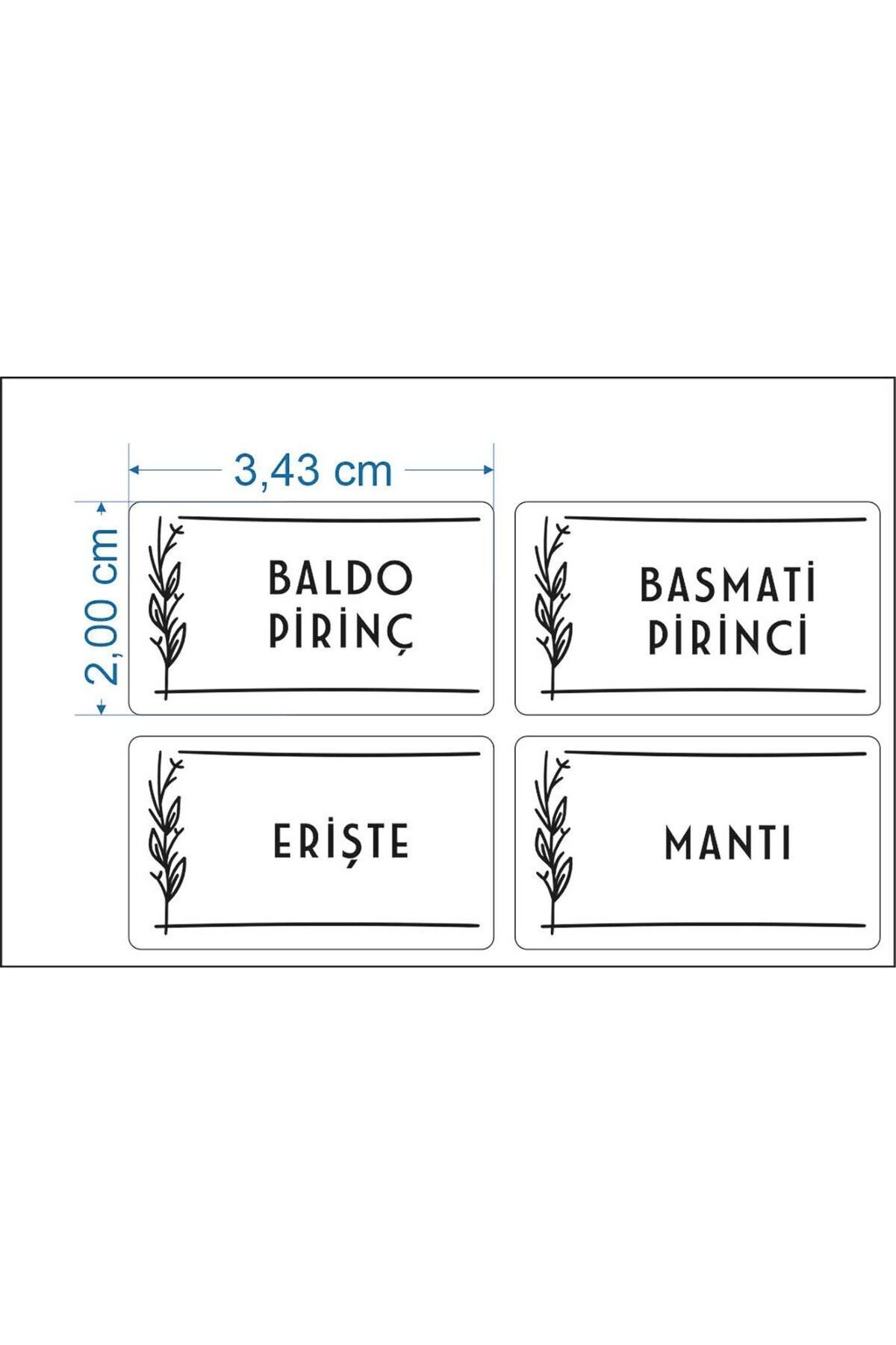 230 Çeşit Şeffaf Kavanoz Ve Baharatlık Etiketi - Dayanıklı Ve Su Geçirmez