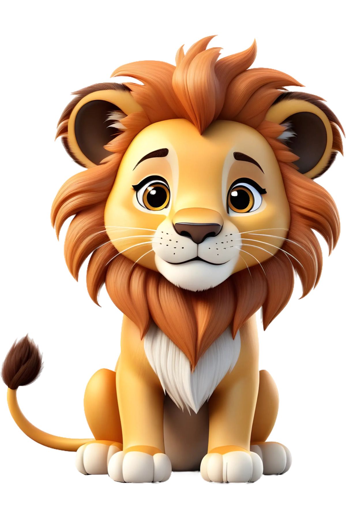 Sevimli Aslan Ayaklı Maket